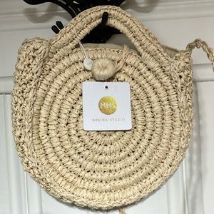 MMS Design Studio Straw Clutch/Crossbody